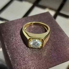 2 Ct Round Cut Lab Created Diamond Mens Engag...