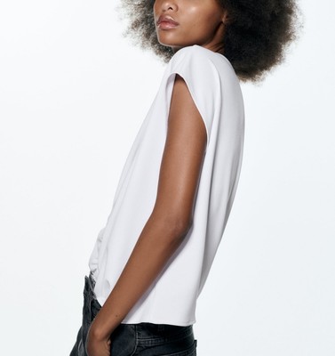 ruched stretchy top zara