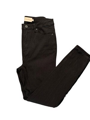 Soft Surroundings Pants Women's 8 High Rise Stretch Skinny Jeans Black