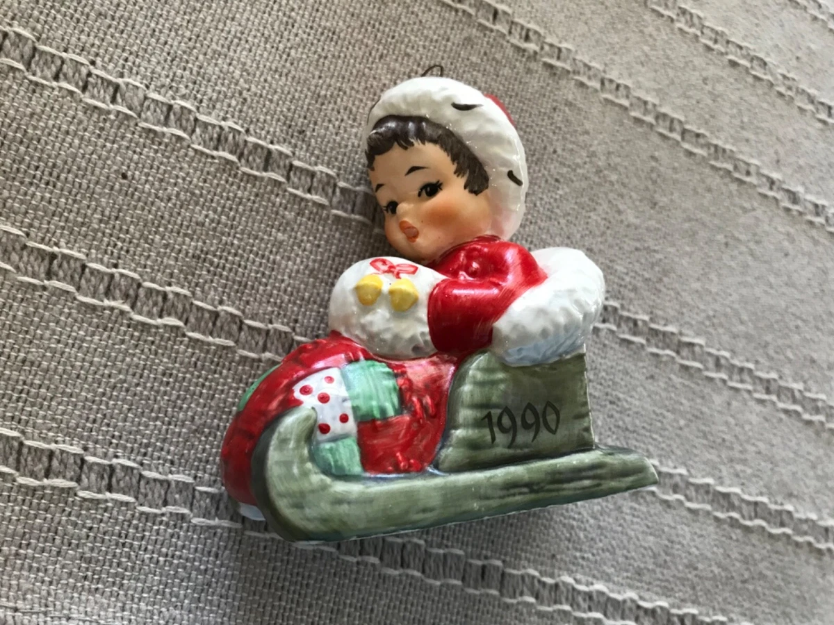 Goebel Figurine Renne avec décoration des jambes Rouge Fitz & Floyd Noël Grès