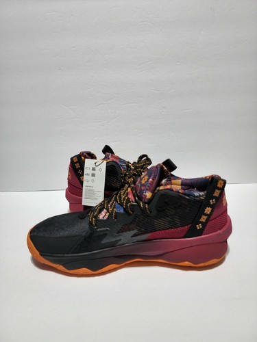 Adidas Dame 8 Lillard CNY Basketball Shoes Black Maroon GW1816 Men’s Sz 8 WMN 9 - Picture 7 of 12