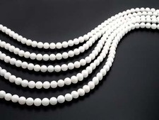 Natural Mother of Pearl Round Smooth Beads for Jewelry Making, 6/8/10/12/14/20mm