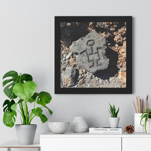 Hawaii Petroglyphs 2 - Framed Vertical Poster - Picture 6 of 37