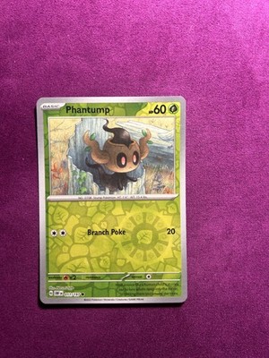 POKEMON Card - Phantump 011/197 - Reverse Holo - Obsidian Flames - NM