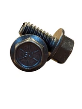 (100 Pcs) 1/4″-20x1/2″ Grade 8 Hex Flange Bolt Full Thread Zinc Phos & Oil