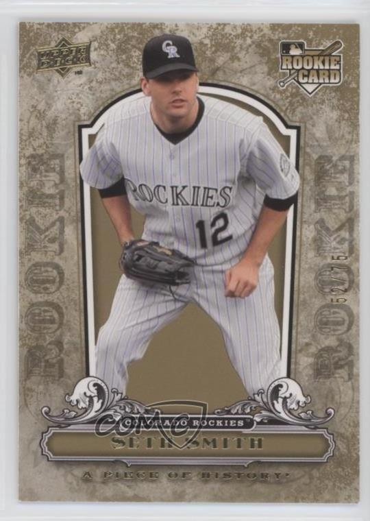 2008 Upper Deck A Piece of History Gold 52/75 Seth Smith #115 0g5z