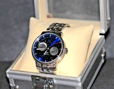 Welly Merck Men's Watch Automatic Mechanical 5ATM Moon Phase 72hr Reserve