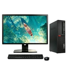 Lenovo ThinkCentre M720S SFF PC Intel i7-8700 32GB RAM 1TB SSD Win11 24''Monitor