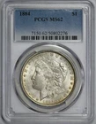 1884 Morgan Silver Dollar $1 PCGS MS 62 Toned Reverse