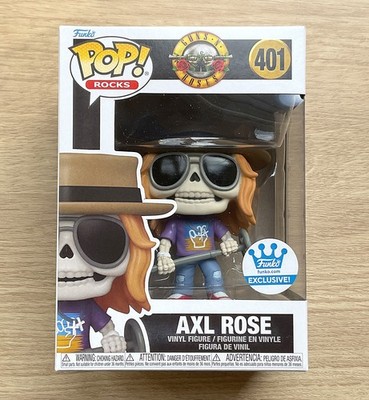 Funko Pop Rocks Guns N Roses Axl Rose Skeleton #401 + Free Protector