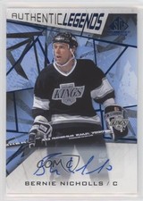 2021-22 Upper Deck SP Game Used Legends Blue Bernie Nicholls #114 Auto 0s7w