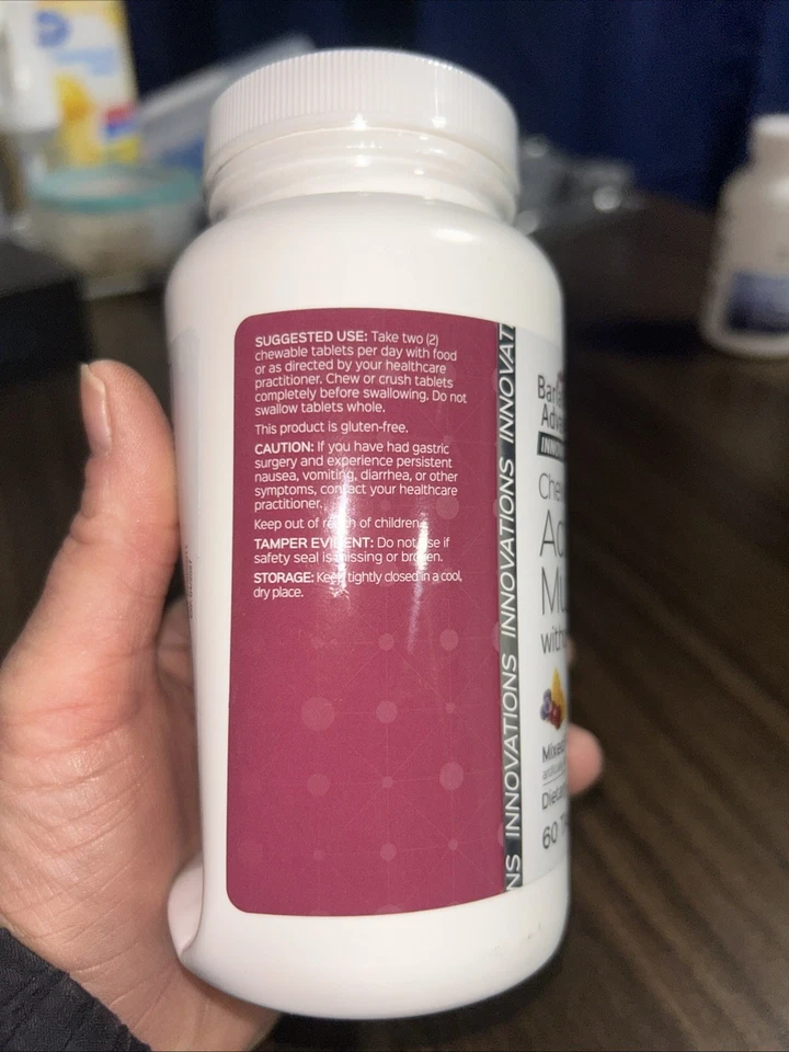 Ventaja Bariátrica Masticable Avanzado Multi Ea Sin Hierro Multivitamínico 60 Tab Foto 2 de 4