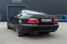 FOX Sportauspuff Komplettanlage ab Kat f&uuml;r Mercedes CLK Typ 208 230K 2x80mm