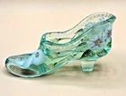 Vintage Fenton Glass Shoe 95th Anniversary Signed Hand Painted Floral And Bows