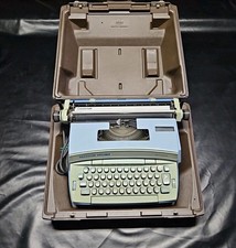 Vintage Smith-Corona Coronet Super 12 electric typewriter Blue Green Clean Works thumbnail