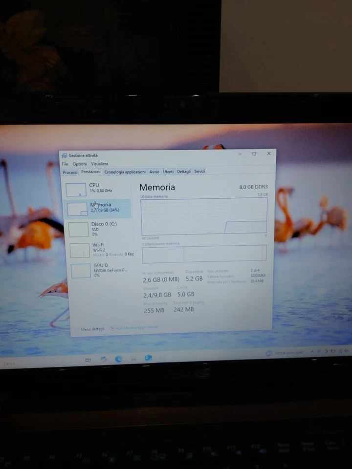 pc portatile asus X53 S W10 Ssd - Immagine 3 di 4