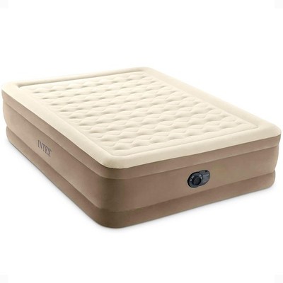 INTEX Dura-Beam Deluxe Ultra Plush Air Mattress - Queen, Multi Color