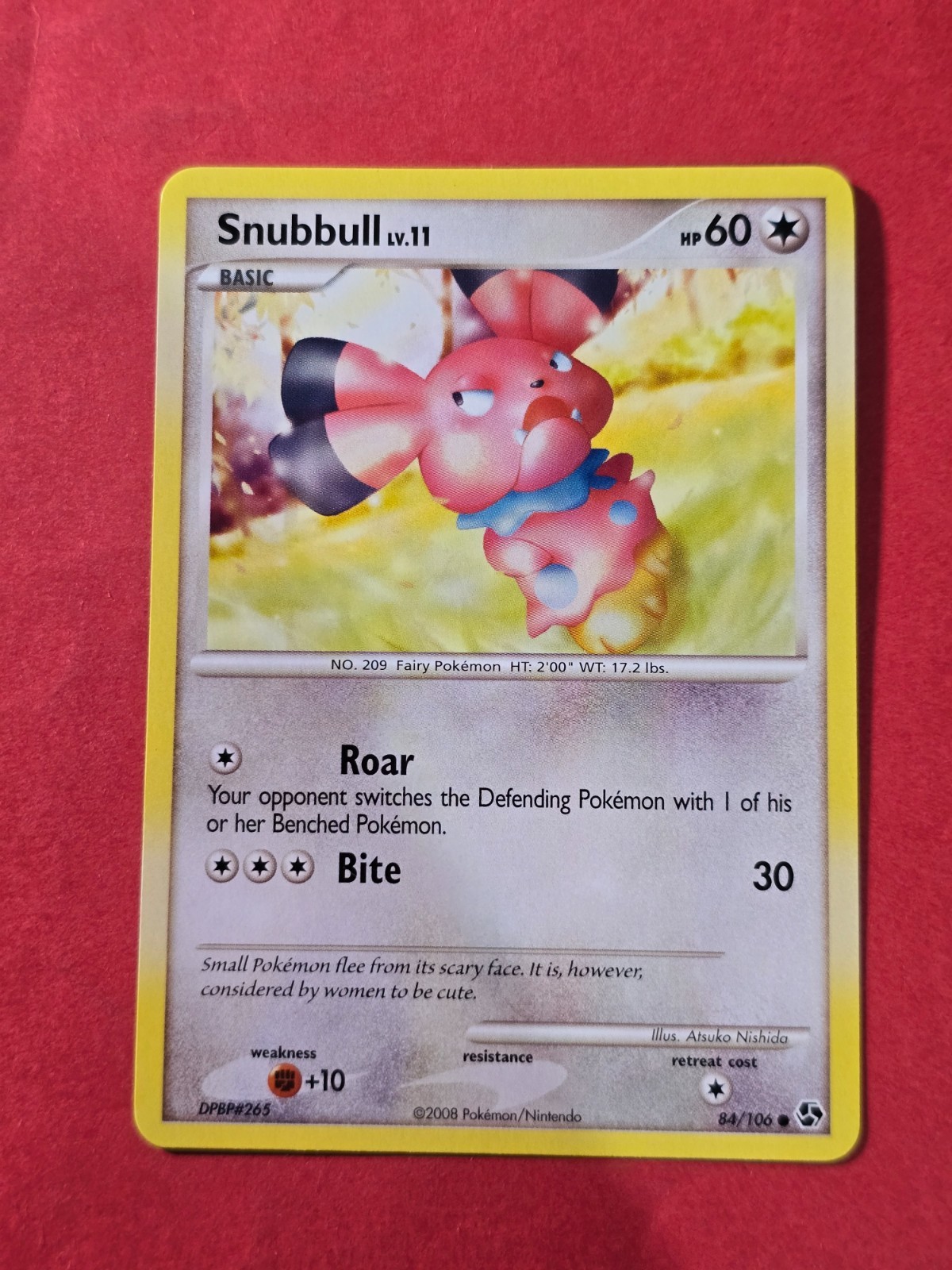 2008 Pokemon Diamond and Pearl Great Encounters #84 Snubbull, C, NF/H, cd3