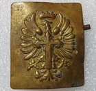 Spanish Civil War Large Brass Military Belt Buckle c1930's
