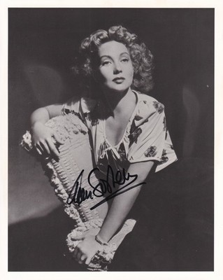 Ann Sothern Original Autograph on Large Photo