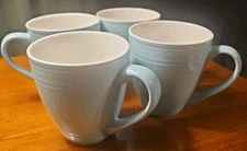 Dowan Coffee Mugs 17oz Gift Set Turquoise And White Set Of 4 Cups