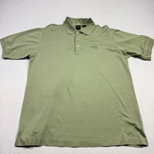 Hugo Boss Golf Polo Shirt Mens Large Green Made in Italy Brook Hollow Golf Club