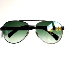 sunglasses GIORGIO ARMANI GA 674/S sunglasses pilot silver blue green lens