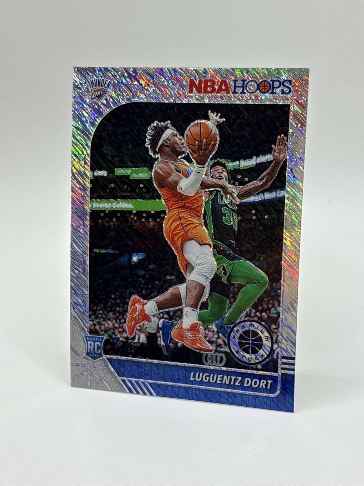 2019 Panini NBA Hoops Premium Stock Shimmer Prizm Luguentz Dort #213 Rookie RC