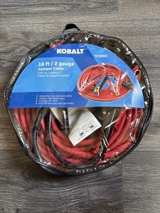 Kobalt #0150923 16ft 2 Gauge Jumper Cables - NEW!!!