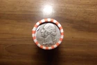 WASHINGTON QUARTER ROLL WITH A 90% SILVER 1952 YEAR ON ONE END 74 years old