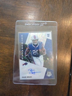 ZACK MOSS Rookie Auto 2020 Mosaic Autographs Blue Disco Prizm RC SP