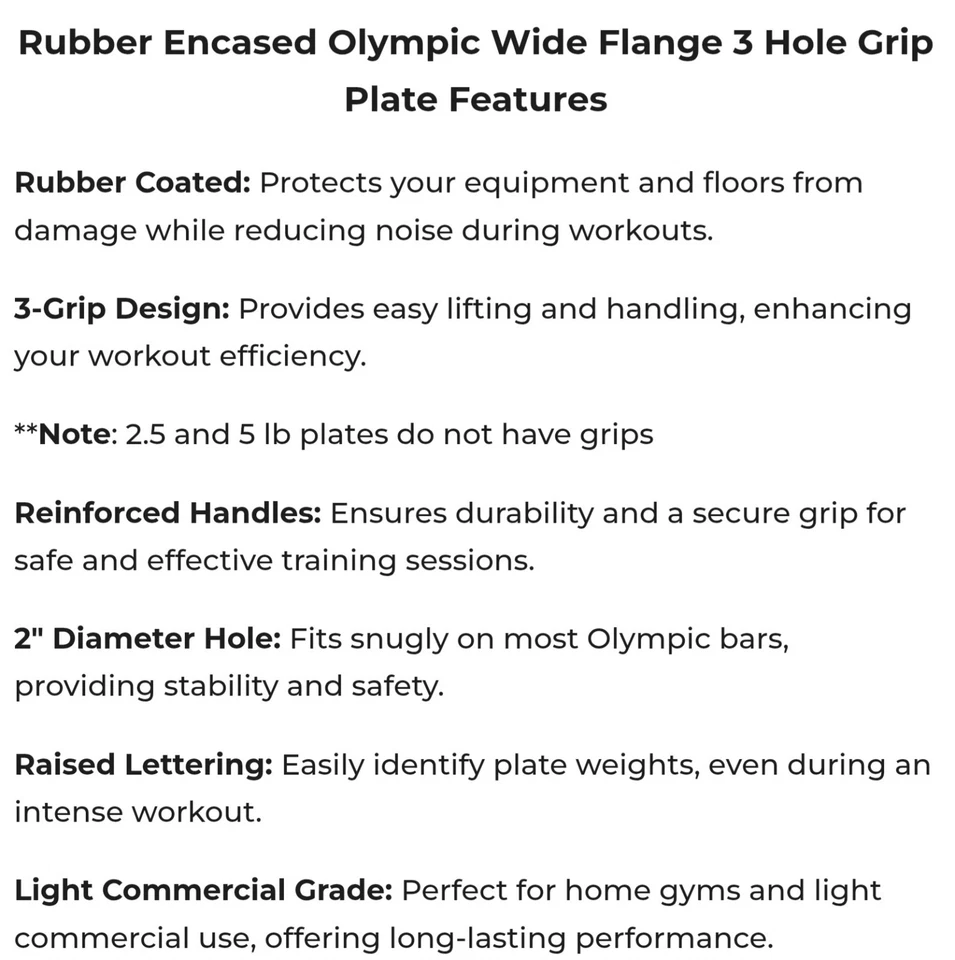 PLACA OLÍMPICA DE GOMA TROY VTX 45 LB VER DESCRIPCIÓN COMPLETA: REEMBOLSO DE FÁBRICA ▪︎ S/H+ Foto 3 de 4