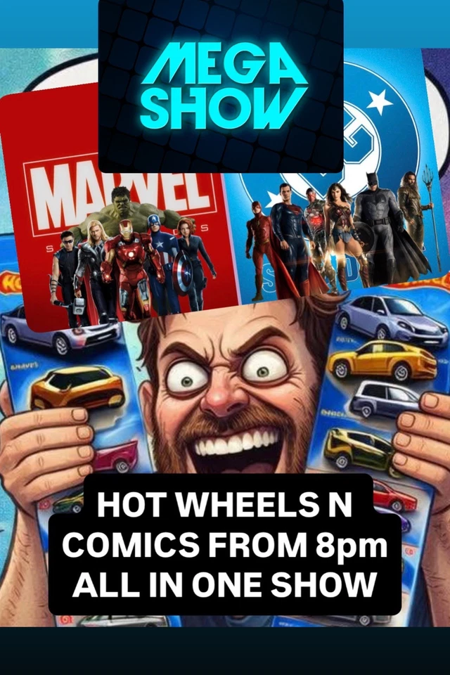 MEGA SHOW HOT WHEELS COMIC BOOKS