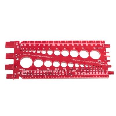 Bolt Drill Bit Thread PitchsNut Measure Size Checker Inch Standard Metric Tester