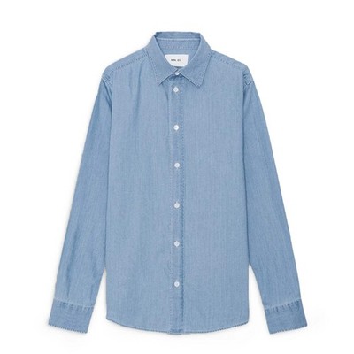 NN07 Colby Denim Shirt Bleach Indigo