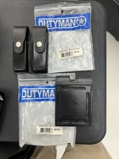 Dutyman 8611 Plain Blk Leather Magazine Holster For Standard .45 pouch (2 Left)