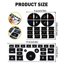 FIT Acadia/Sierra GMC 1500 HD 2500 Climate AC Control Button Repair Sticker B