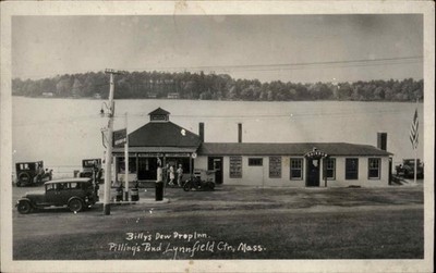 LYNNFIELD CENTER MASS MA Pillings Pond Billy's Dew Drop Inn Vintage RPPC