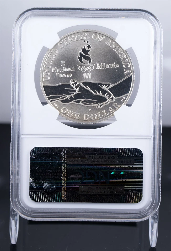 Certified 1995-P Silver $1 NGC PF69 Ultra Cameo Paralympics  - Image 3 of 4
