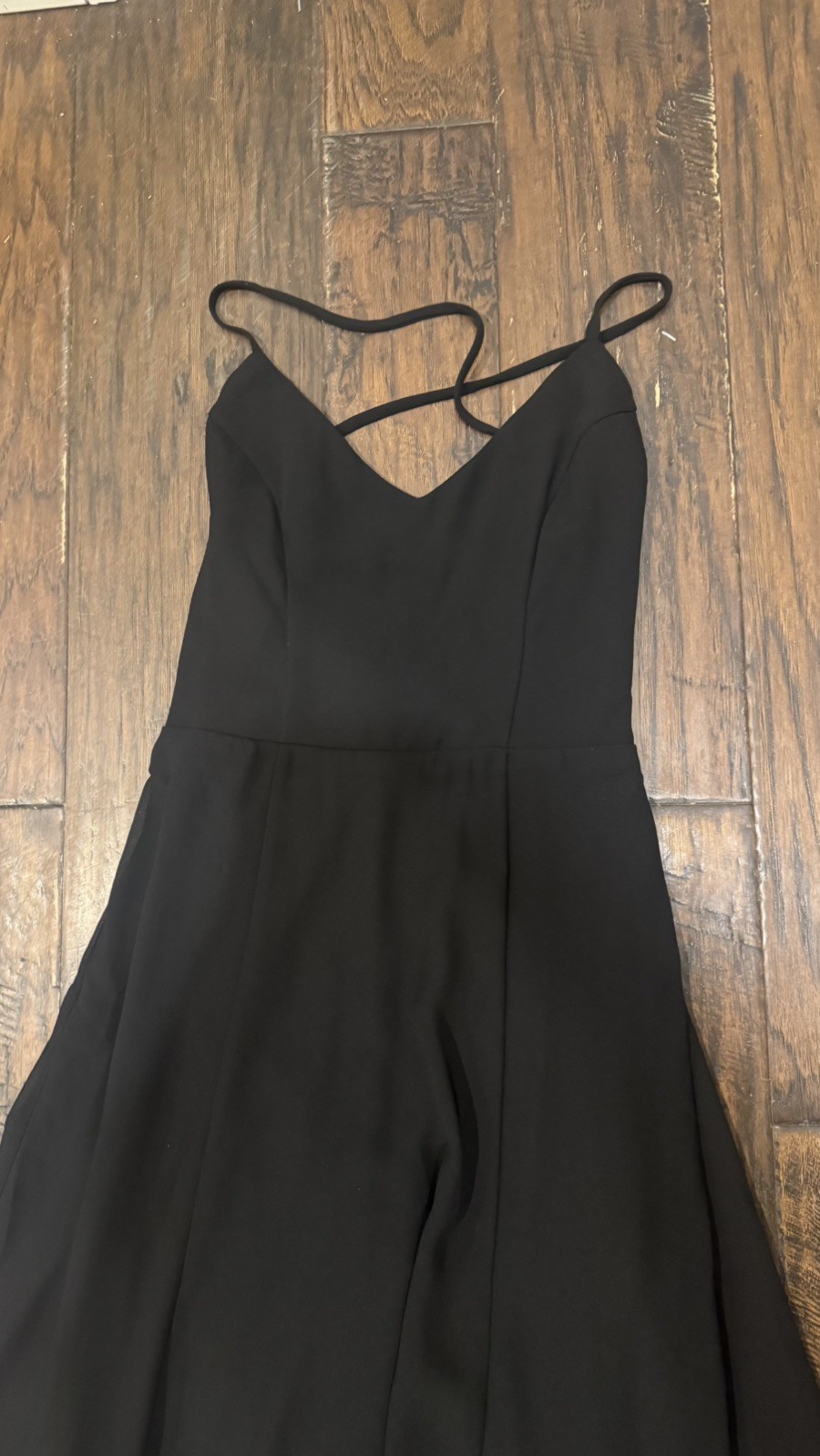 NWT Show Me Your Mumu Dress in Black with Sheer Overlay and Racerback XXS