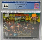 Donkey Kong Country 2 Diddy's Kong Quest Super Nintendo SNES CGC 9.6 A+ Graded