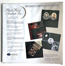 NIP Creative Memories 12x12 Old Style Black Ruled Scrapbook Pages 5/10 sheet