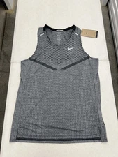 Nike DRI-FIT ADV Tech-Knit Ultra Running Tank Top Vest Grey DM4751-010 Men's M