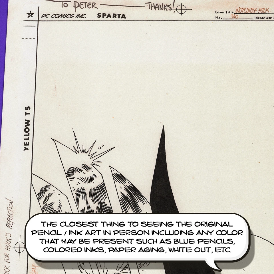 Incredible Hulk #340 arte de portada icónico 🔥 TODD McFARLANE réplica arte original 🔥 Foto 2 de 4