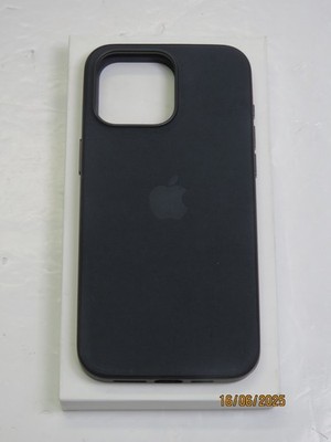 Apple - iPhone 15 Pro Max FineWoven Case with MagSafe - Black
