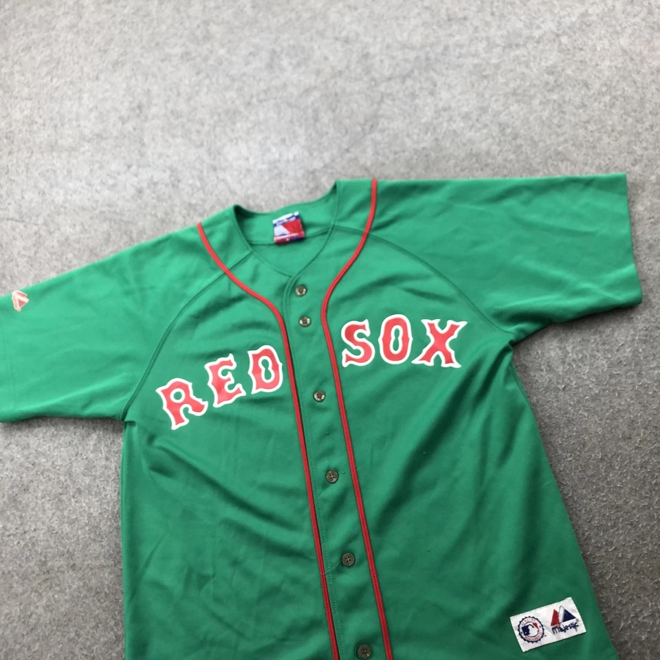 Camiseta de béisbol Boston Red Sox para hombre XL verde chelín 38 Majestic St Patricks Foto 2 de 4