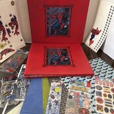 New Vintage 2005 Marvel Spider-Man Scrapbook Unused Pages Stickers Rare