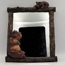 Bear Bathroom Mirror, Rustic Cabin Decor Resi...