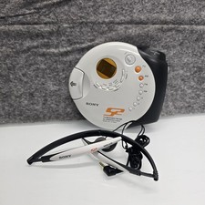 Sony D-FS601 Sports Walkman CD Player AM/FM Tested TV Weather w/ Headphones