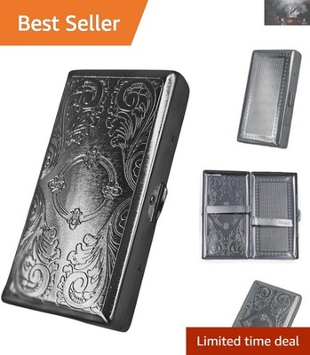 best cigarette case Elegant Victorian Metal Cigarette Case - Holds 14 Regular, King or 100’s  Size